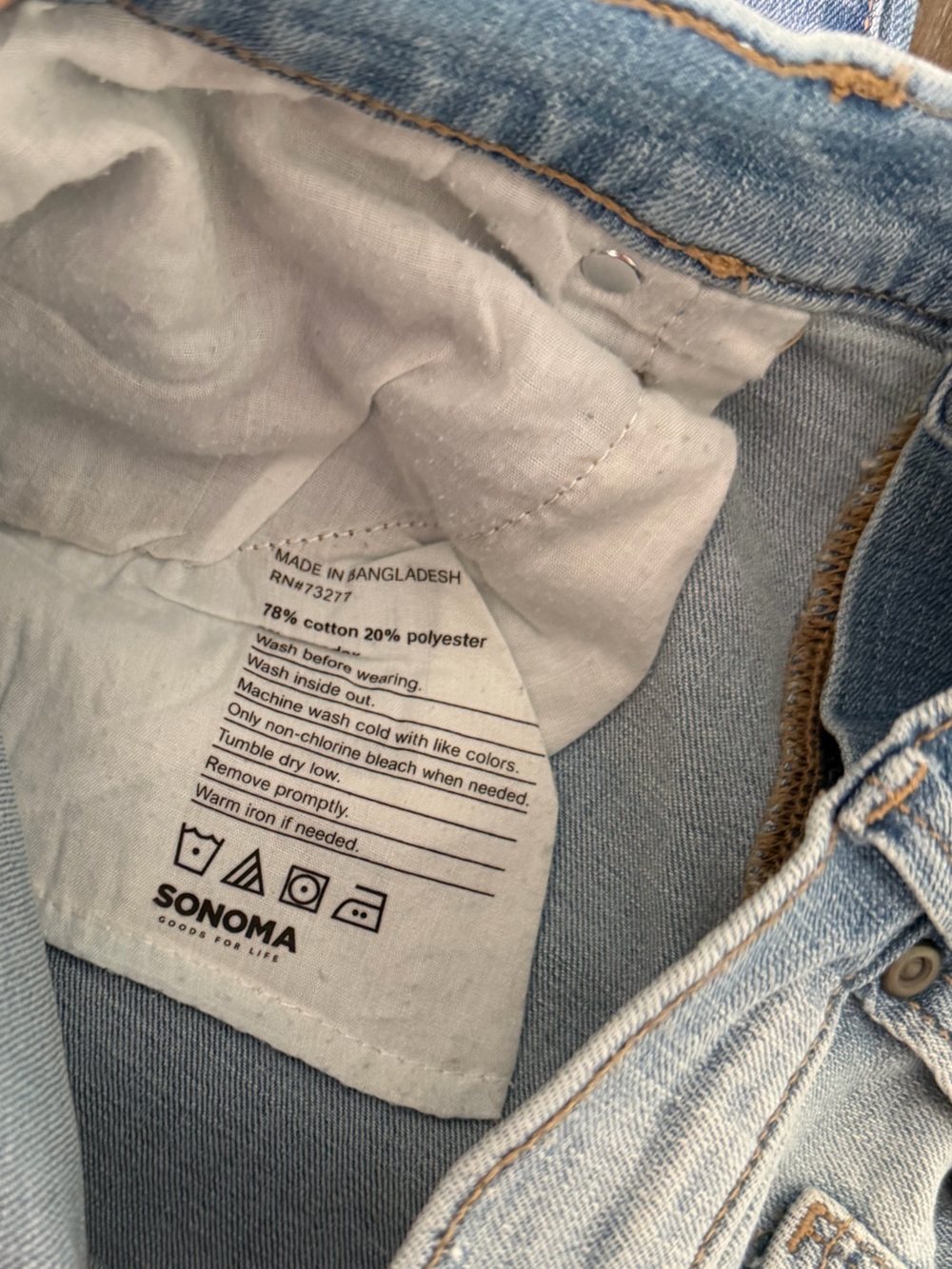 SONOMA Light Blue Women’s Boyfriend Jeans with Playful Patches - Picture 8 of 10